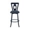 Armen Living Lola Contemporary 26" Counter Height Barstool in Matte Black Finish and Gray Faux Leather LCLLBAMBGR26 - alternate 5